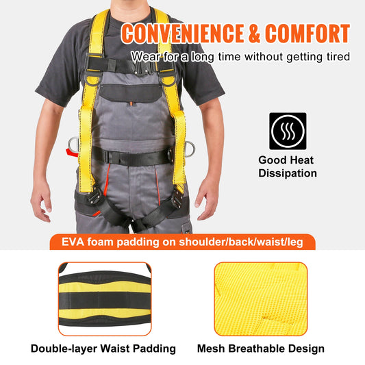 Detachable Safety Harness Universal Full Body Constuction/Climbing Outdoor