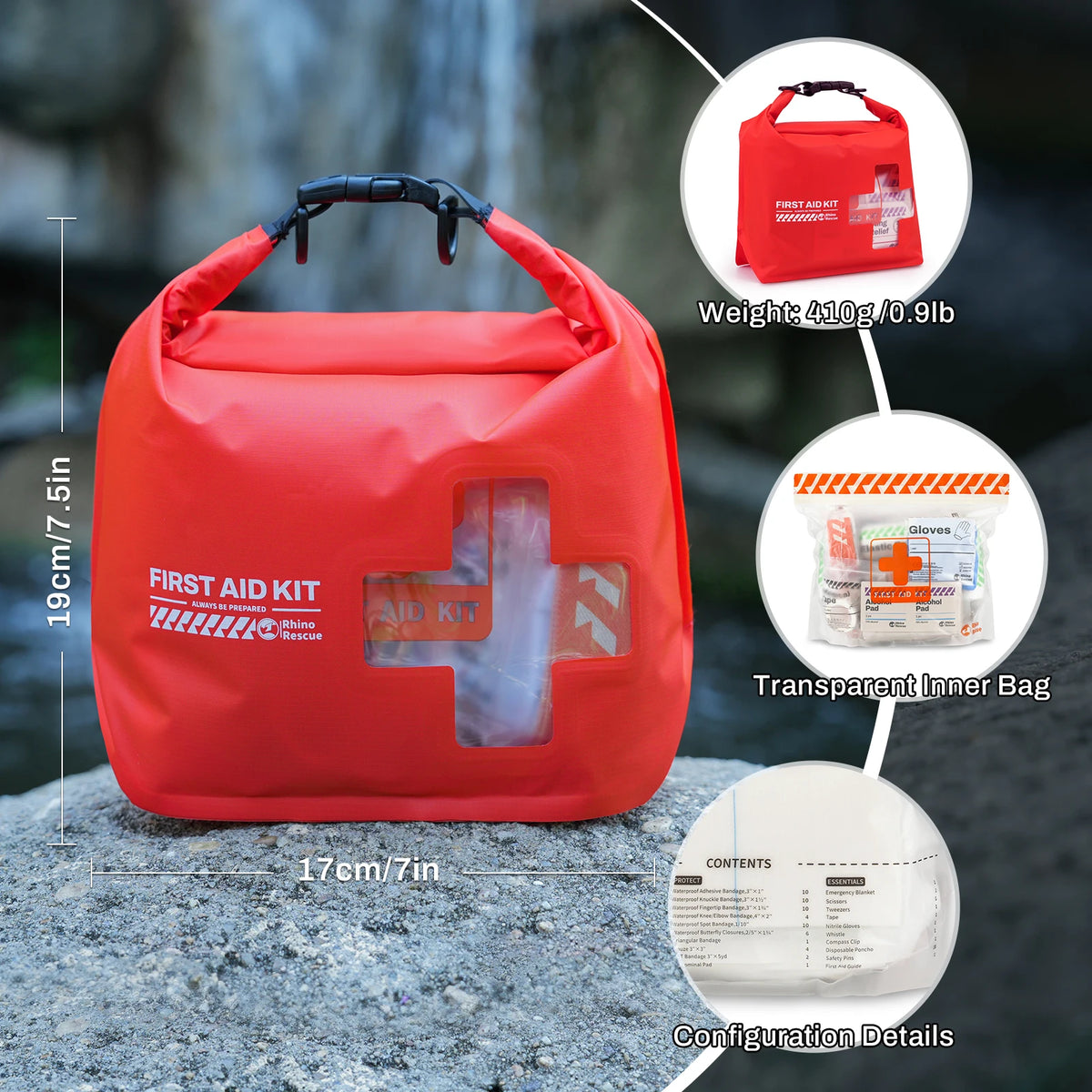 RESCUE Waterproof First Aid Kit – time dont wait